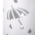 Woltu Schirmständer Regenschirmständer Schirmhalter für Gehstöcke Mit Wasserauffangschale Haken Ø20 x H49 cm Weiß SST01ws - 3