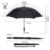 ZOMAKE Golf Regenschirm, Premium Qualität, 157cm Groß, Sturmsicher, Automatik - Automatisch zu öffnen, Regen- und Windresistent Golfschirme(Schwarz) - 5