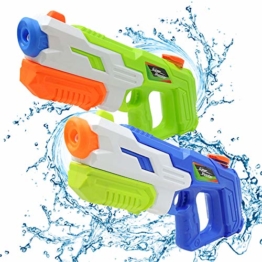 2er Pack wasserpistole ,Reichweite 9 Meter ,wasserpistole mit großer reichweite,wasserpistole spielzeug,wassergewehr für erwachsene kinder, Sommer Strand Pool Spielzeug für Kinder Erwachsener - 1