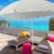 Aufun Sonnenschirm Strand Ø 200 cm Knickbar Marktschirm aus Polyester UV50+ Sonnenschutz Gartenschirm Terrassenschirm Strandsonnenschirm, Höhenverstellbar 135-208 cm, Beige Rund - 3