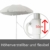 Aufun Sonnenschirm Strand Ø 200 cm Knickbar Marktschirm aus Polyester UV50+ Sonnenschutz Gartenschirm Terrassenschirm Strandsonnenschirm, Höhenverstellbar 135-208 cm, Beige Rund - 5