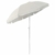 Aufun Sonnenschirm Strand Ø 200 cm Knickbar Marktschirm aus Polyester UV50+ Sonnenschutz Gartenschirm Terrassenschirm Strandsonnenschirm, Höhenverstellbar 135-208 cm, Beige Rund - 1