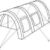 CampFeuer Tunnelzelt Multi Zelt für 4 Personen | riesiger Vorraum, 5000 mm Wassersäule | mit Bodenplane und versetzbarer Vorderwand | Campingzelt Familienzelt (olivgrün) - 9
