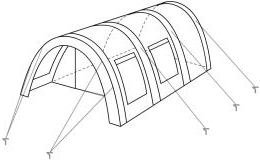 CampFeuer Tunnelzelt Multi Zelt für 4 Personen | riesiger Vorraum, 5000 mm Wassersäule | mit Bodenplane und versetzbarer Vorderwand | Campingzelt Familienzelt (olivgrün) - 9