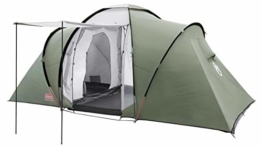 Coleman Zelt Ridgeline 4 Plus, 4 Mann Zelt, 4 Personen Vis-A-Vis Tunnelzelt, Campingzelt, Kuppelzelt mit Sonnendach, wasserdicht WS 3.000mm - 1