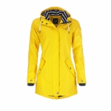Dry Fashion Damen-Regenmantel Kiel Farbe gelb, Größe 46 - 1