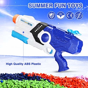 EPCHOO Wasserpistole, 2000ml Groß Water Blaster Water Gun Spielzeug mit 8-10 Meter Reichweite für Party Blaster Badestrand Sommer Pool Wasserschütze Wasserspielzeug - 5