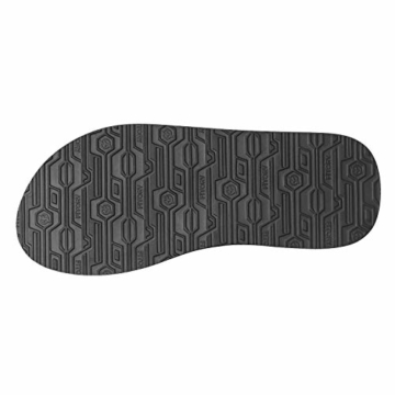 FITORY Herren Flip Flops Surfen Zehentrenner Sports Sandalen Beach/Pool Pantoffeln Schwarz Gr.45 - 7
