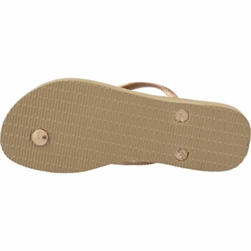 Havaianas Damen Slim Logo Metallic Zehentrenner, Gold (Rose Gold/Rose Gold 5282), 41/42 EU - 4