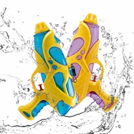 infinitoo 2 Stück Wasserpistole Spritzpistolen Set 200ml Water Gun mit 8-10 Meter Reichweite Blaster Spielzeug für Kinder Party Strand Pool etc. - 1