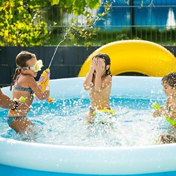 infinitoo 2 Stück Wasserpistole Spritzpistolen Set 200ml Water Gun mit 8-10 Meter Reichweite Blaster Spielzeug für Kinder Party Strand Pool etc. - 7