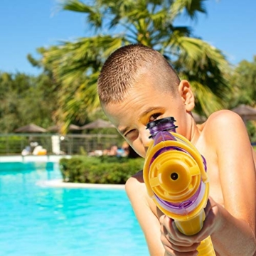 infinitoo 2 Stück Wasserpistole Spritzpistolen Set 200ml Water Gun mit 8-10 Meter Reichweite Blaster Spielzeug für Kinder Party Strand Pool etc. - 8