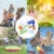 infinitoo Wasserpistole Spritzpistole Water Gun mit 1000ml Wassertank, 8-10 Meter Reichweite Blaster Spielzeug für Kinder, Erwachsene Party Garten Strand Pool etc. - 6