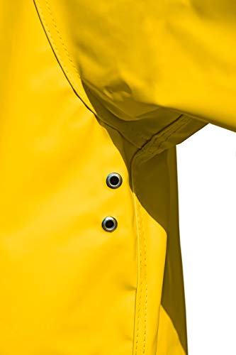 MADSea Damen Herren Friesennerz Regenjacke gelb wasserabweisend, Größe:Damen 40 = Herren 46 - 8