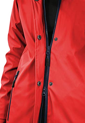MADSea Damen Regenmantel Friesennerz rot wasserdicht, Farbe:rot, Größe:44 - 8
