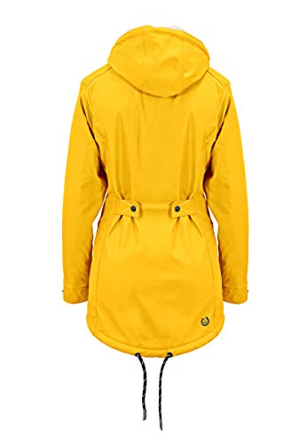 MADSea Damen Regenmantel gefüttert Friesennerz gelb, Farbe:gelb, Größe:44 - 5