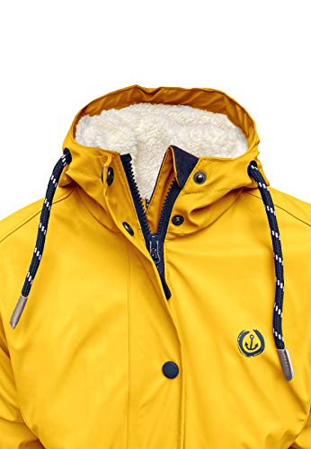 MADSea Damen Regenmantel gefüttert Friesennerz gelb, Farbe:gelb, Größe:44 - 6