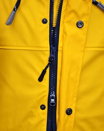 MADSea Herren Regenjacke Friesennerz Gelb, Farbe:gelb, Größe:5XL - 5