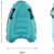 maimai Aufblasbares Surfbrett für Wasserrutschen, Leichtes Bodyboard, Kinder-Bodyboard mit Griffen, Bodyboard-Surfbrett, Board für Schwimmbad, Surfbretter Schwimmen (Blau) - 3