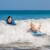 maimai Aufblasbares Surfbrett für Wasserrutschen, Leichtes Bodyboard, Kinder-Bodyboard mit Griffen, Bodyboard-Surfbrett, Board für Schwimmbad, Surfbretter Schwimmen (Blau) - 5