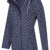 Michael Heinen Damen Softshellmantel gepunktet gestreift Parka Outdoor Mantel Kapuze Übergang 42 XL Navy - 4