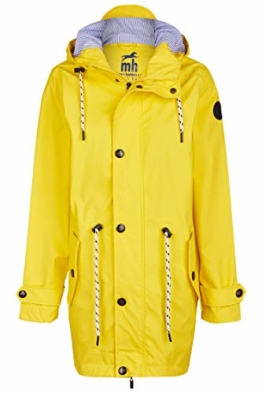 Michael Heinen Regenmantel Damen Regenjacke Wasserdicht - Friesennerz Gelb XL - Outdoor Jacke Parka Winddicht - 1