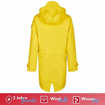 Michael Heinen Regenmantel Damen Regenjacke Wasserdicht - Friesennerz Gelb XL - Outdoor Jacke Parka Winddicht - 5