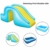 mooderff Aufblasbare Wasserrutschen PVC Pool Rutsche Schwimmbad Liefert Kinder Wasserspiel Freizeitanlage - 4