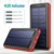 QTshine Solar Powerbank 26800mAh,Solarladegerät mit Eingängen Type C,Power Bank Hohe Kapazitat Externer Akku Fast Charge Tragbares Ladegerät Akkupack für iPhone, iPad, Samsung Galaxy und mehr - 5