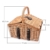 Schramm® Picknickkorb aus Weidenholz mit Henkel für 2 Personen hochwertiger Weidenkorb mit Picknickdecke Picknickset innen blau kariert - 9
