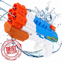 Sunshine smile 4er Düsen Wasserspritzpistole Wasserpistole Wasserspritze Mini Schaumstoff Spritzpistole für Kinder als Mitgebsel - 1
