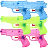 TE-Trend 6 Stück Wasserpistolen Spritzpistolen Set 13 cm Kindergeburtstag Party Mitgebsel - 1