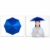 Xpccj Regenschirmhut Kappe Angelkappe Strandschirm Regenschirm Regenschirm Hut Faltbare Kopfbedeckung Kopfbedeckung für Sommer Zeit Outdoor, nicht null, blau, 80 cm - 2