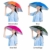 Xpccj Regenschirmhut Kappe Angelkappe Strandschirm Regenschirm Regenschirm Hut Faltbare Kopfbedeckung Kopfbedeckung für Sommer Zeit Outdoor, nicht null, blau, 80 cm - 6