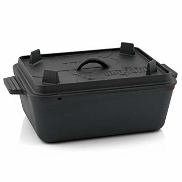 BBQ-Toro Dutch Oven Brotbacktopf I Gusseisen Kochtopf Gusstopf I 5,5 Liter I preseasoned - bereits eingebrannt I Bräter mit Deckel I DOSQ4 Backtopf - 5