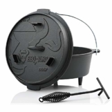 BBQ-Toro Dutch Oven Premium Serie I bereits eingebrannt - preseasoned I Verschiedene Größen I Gusseisen Kochtopf I Bräter mit Deckelheber - 1