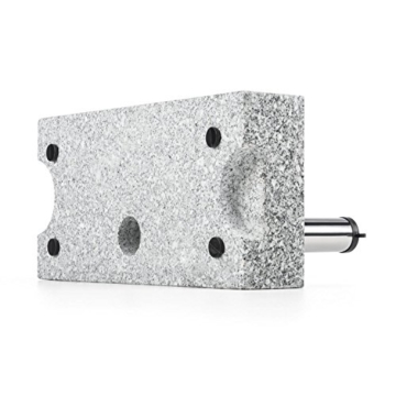 blumfeldt Schirmherr 25HSQ Sonnenschirmständer Schirmständer (Stammdicke: 3,5-4 cm, versetztes Rohr, Granit, witterungsbeständig, 45x22 cm, hochstabil, 25 kg) Silber-grau - 4