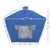 EMVANV Regenmantel für Motorrad, wasserdicht, für Elektromobile, Roller, Motorrad, Regenponcho mit Spiegelschlitzen, reflektierende Streifen für sicheres Fahren bei Nacht., blau - 2