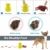Idepet Hunde Pfote Reiniger,Haustier Pfotenreiniger mit Handtuch Dog Paw Cleaner für Hunde Katzen Massage Pflege Schmutzige Klauen (Grün) - 6