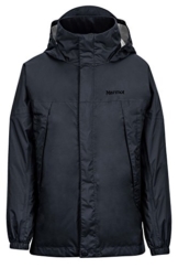 Marmot PreCip Regenjacke für Jungen, leicht, wasserdicht, Tiefschwarz, Größe S - 1