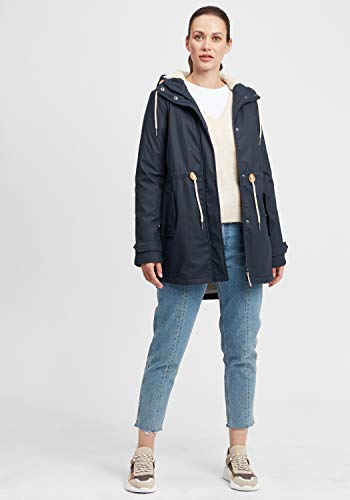OXMO Jolina Damen Regenmantel Regenjacke Übergangsjacke, Größe:M, Farbe:Insignia Blue (194010) - 2