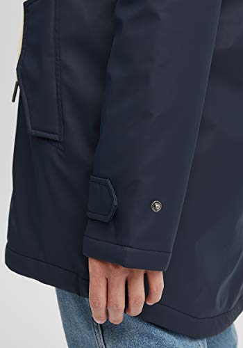 OXMO Jolina Damen Regenmantel Regenjacke Übergangsjacke, Größe:M, Farbe:Insignia Blue (194010) - 5