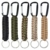 Paracord Schlüsselanhänger mit Karabiner, geflochtenes Schlüsselband, Haken, Survival-Kits für Schlüssel, Outdoor, Camping, Wandern, Rucksack, für Männer und Frauen, 5 Farben - 3