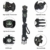 Paracord Survival Armband Kit für Herren Damen, Survival Armband mit Feuerstein + Kompass + Thermome (Schwarz + Armeegrün) - 4