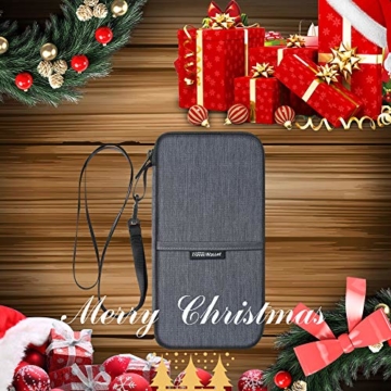 Reiseorganizer Tasche Ausweistasche mit RFID Blocker -Evershop Wasserdicht Reisedokumententasche Reisepass Tasche mit Handschlaufe für Pass, Kreditkarten, Flugkarten,Münzen und andere Reise-Zubehör - 8