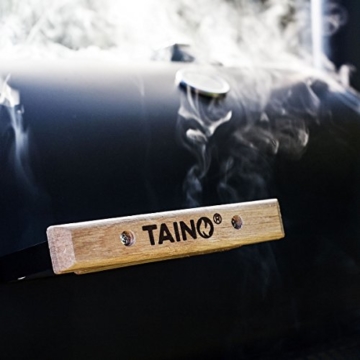 TAINO XL Smoker Bayamo BBQ GRILLWAGEN Holzkohle Grill Grillkamin Standgrill Räucherofen Grilllok - 4