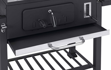 Tepro Grillwagen Toronto XXL Holzkohlegrill, Anthrazit/Edelstahl - 4