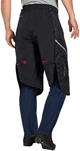 VAUDE Accessories Bike Chaps, Überzieh-Hose für den Radsport, black, XS/S, 412570105200 - 3