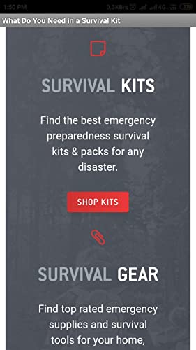 What Do You Need in a Survival Kit - 2