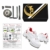Fbestxie 2 in 1 Laufschuhe Turnschuhe Rädern Deformation Skateboard Schuhe Verstellbares Räder Skateboardschuhe Doppelrad,White red,38 - 8